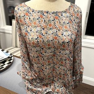 W25 Casual blouse generous fit lurex thread